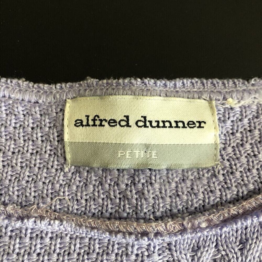 Alfred Dunner Sweater Long Sleeve Violet Purple No Size Tag See Measurements